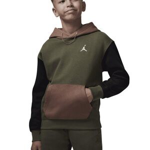Jordan Boys Brooklyn Fleece Hoodie - Green/Multi